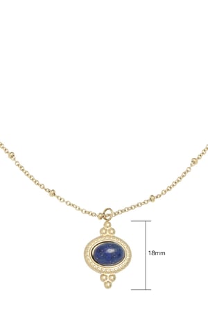 Ketting Mystic Jewel Blauw Stainless Steel One size h5 Afbeelding2